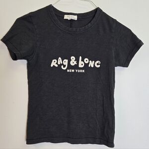 Rag & Bone New York Graphic Logo Tee - Organic Pima Cotton Size XXS